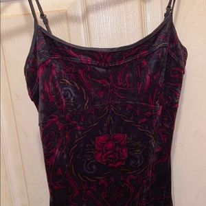 VINTAGE 90s style Betsey Johnson velvet slip dress